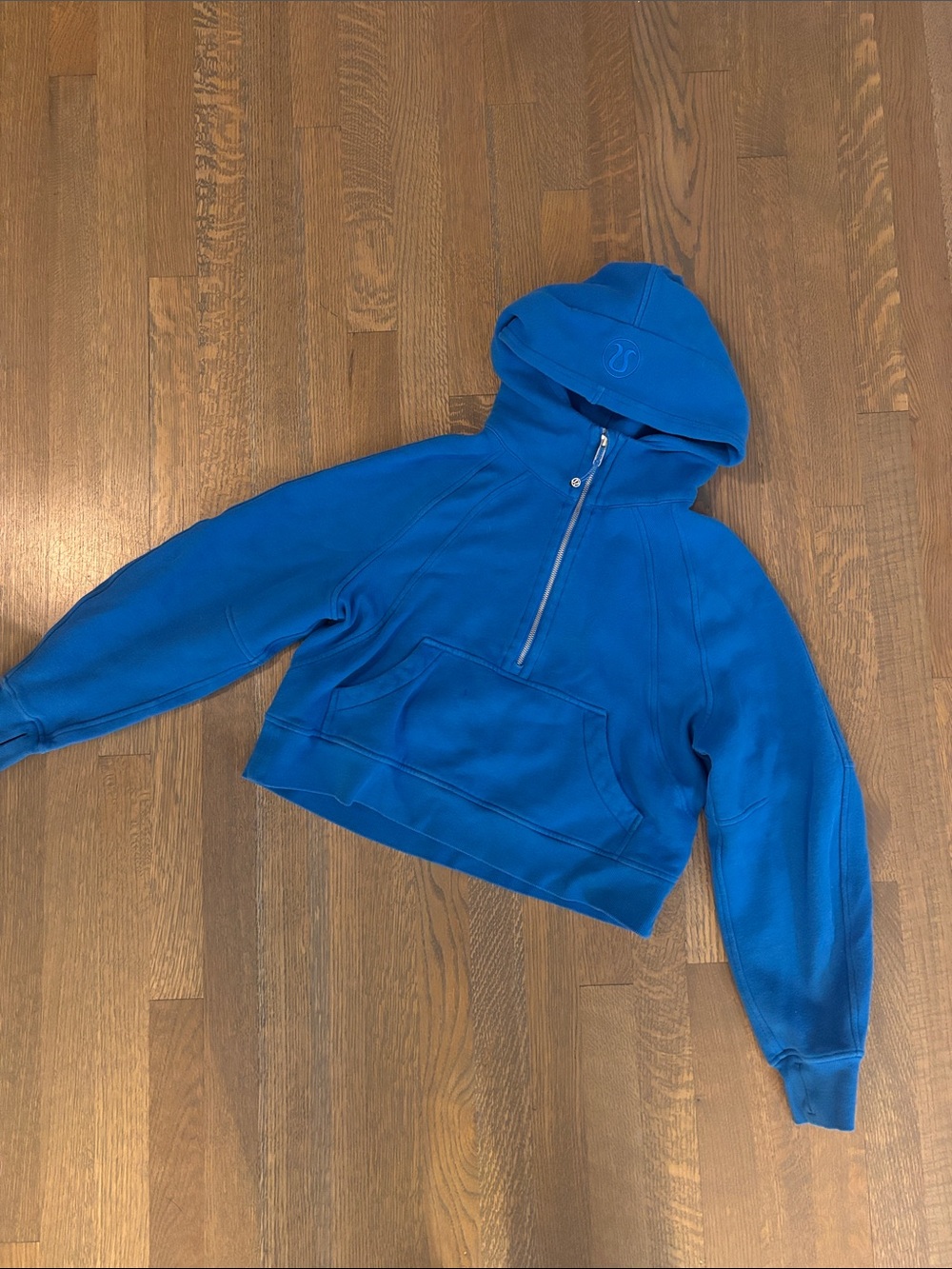 Lululemon Women’s Blue Half-Zip Hoodie Sweatshirt